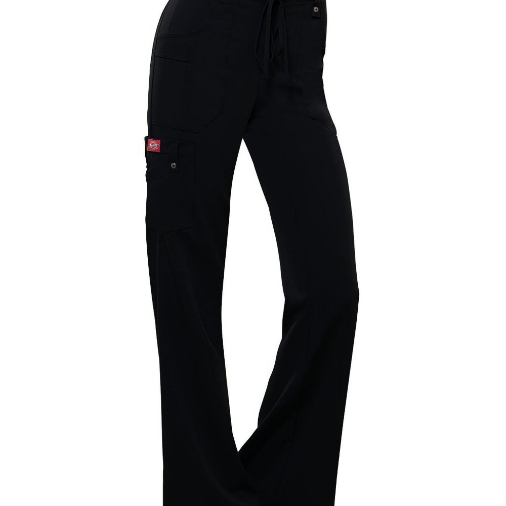 Dickies Xtreme Stretch Flare Leg Scrub Pants Black